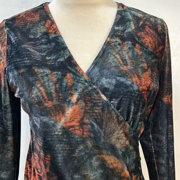 SOFT SURROUNDING VELVET ALYSSA TAPESTRY TOP WOMEN SIZE S - Picture 7 of 12
